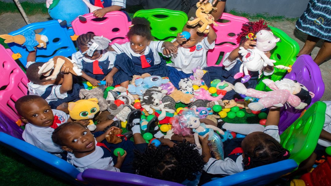 Children enjoying school together
