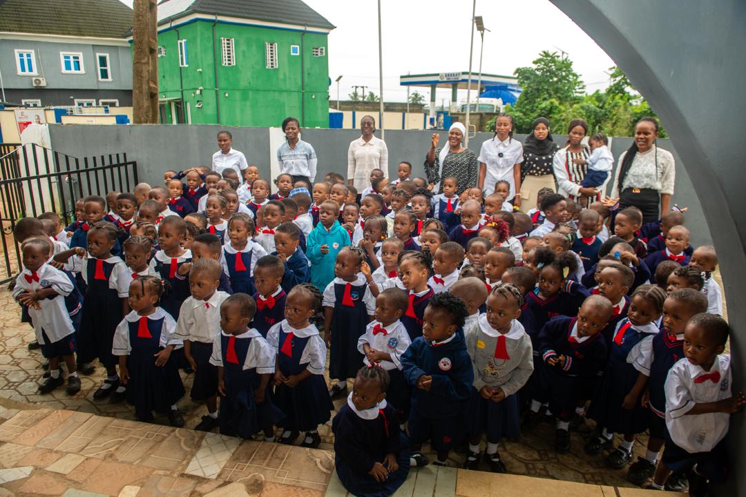 Children enjoying school together
